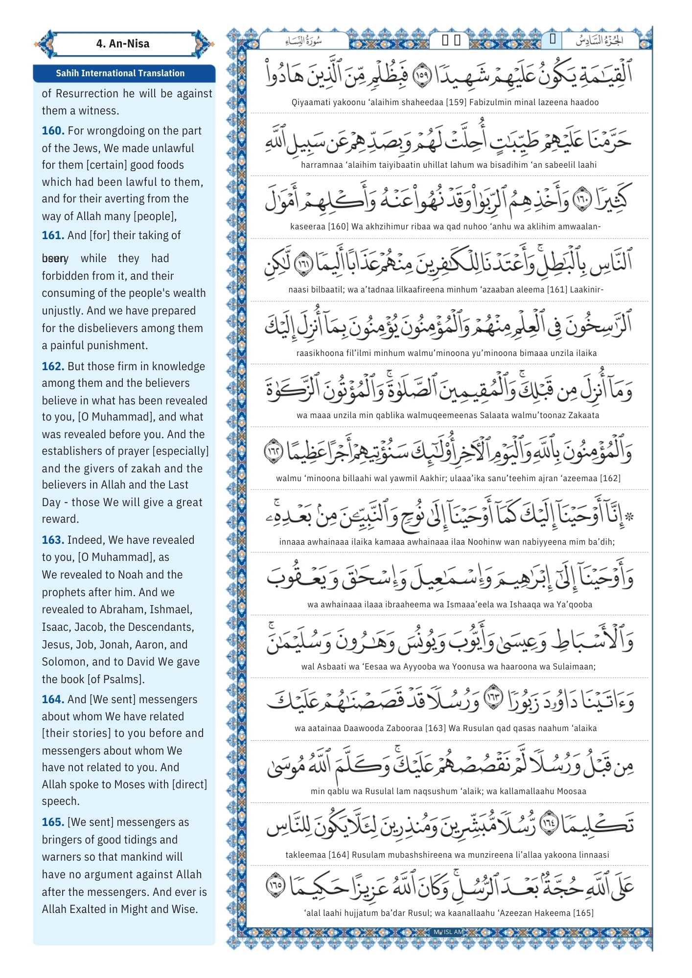 surah an nisa Transliteration (28)