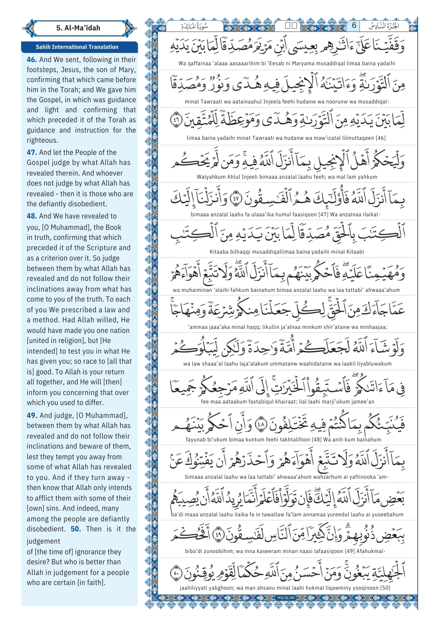 surah maidah Transliteration (11)